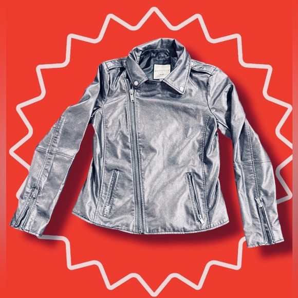 bagatelle Jackets & Blazers - Bagatelle Lilac Metallic Moto Jacket